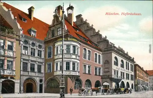 Ansichtskarte München Hofbräuhaus 1914 