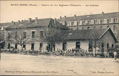 Saint-Mihiel Kaserne des 161. Regiment der Infanterie - Kantine 1915