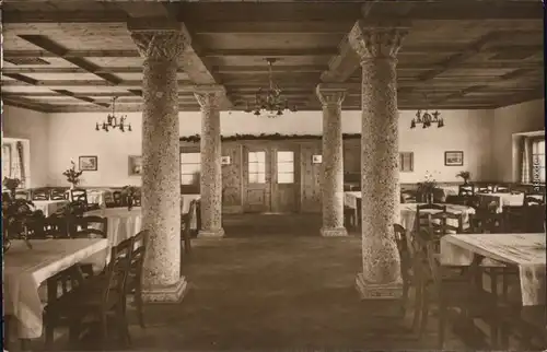 Ansichtskarte Brannenburg Posterholungheim - Brannenburg-Speisesaal 1928