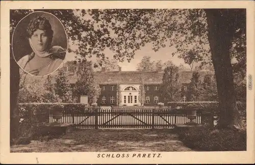 Ansichtskarte Paretz-Ketzin Schloß mit Portrait 1935