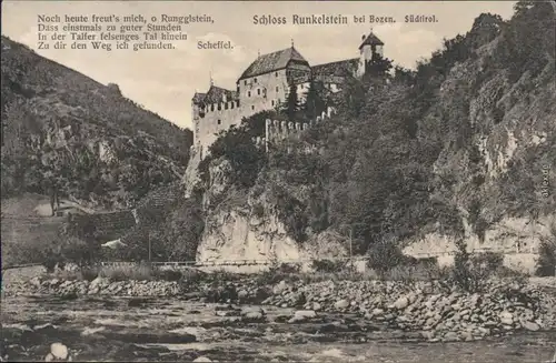 Ansichtskarte Ritten Schloss/Burg Runkelstein | Castel Roncolo 1910