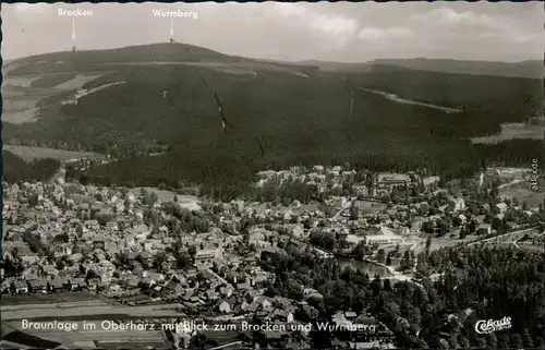 Ansichtskarte Braunlage Luftbild 1962