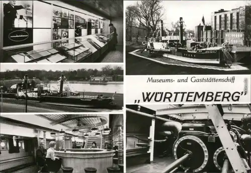Ansichtskarte Magdeburg Museums- und Gaststättenschiff SD "Württemberg" 1978