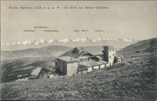 Ansichtskarte Hartmannsweiler Hartmannswiller Hütte am Großen Belchen 1913 