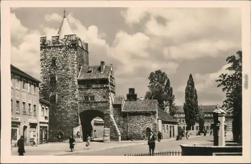 Ansichtskarte Naumburg (Saale) Marientor 1955