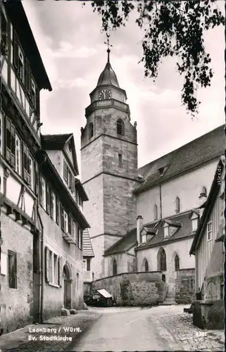 Ansichtskarte Leonberg Ev. Stadtkirche 1964