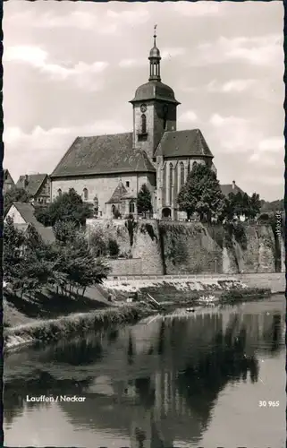 Ansichtskarte Lauffen Kirche 1960