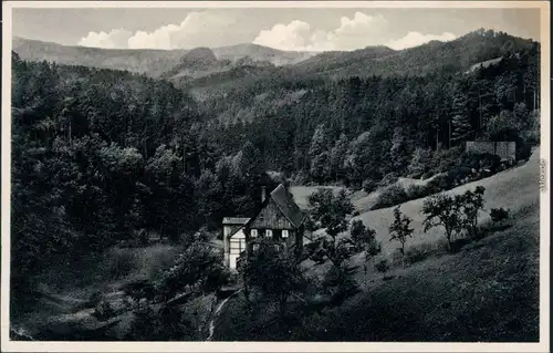 Ansichtskarte Hinterhermsdorf-Sebnitz Ferienheim Sommerfrische 1960