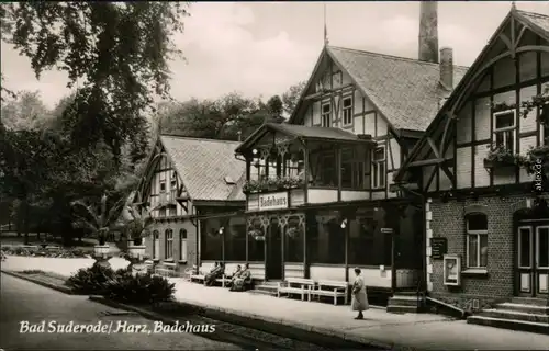 Ansichtskarte Bad Suderode Badehaus 1962