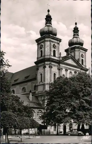 Ansichtskarte Waldsassen Stiftskirche 1961