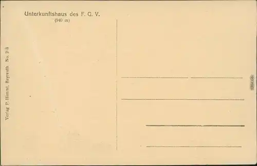 Ansichtskarte Wunsiedel (Fichtelgebirge) Kösseinehaus 1924