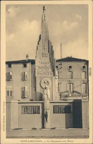 Ansichtskarte Metz Pont-à-Mousson - Le monument aux Morts 1914-1918 1934 
