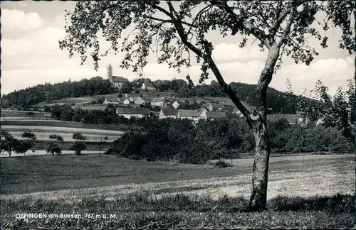 Ansichtskarte Offingen-Uttenweiler Panorama-Ansicht mit Kirche 1968
