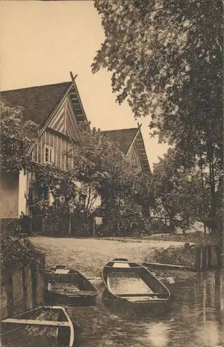 Leipe-Lübbenau (Spreewald) Lipje Lubnjow Uralte Siedlung an der Dorfstraße 1918