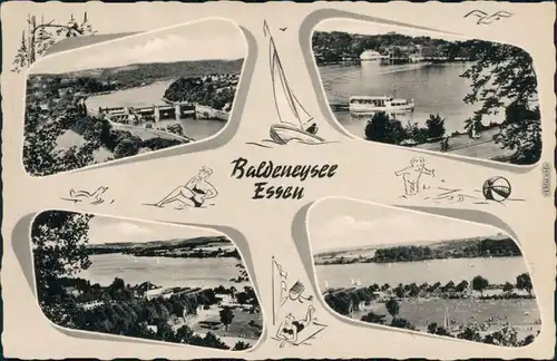Ansichtskarte Bredeney-Essen (Ruhr) Baldeneysee 1966