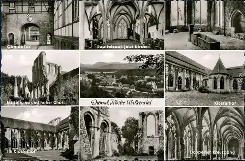 Walkenried (Harz) Kloster-Ruine - Oberes Tor, Klosterhof Kreuzgang uvm. 1967