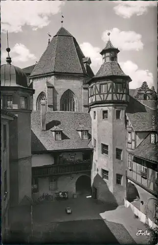 Ansichtskarte Ansbach Alter Hof am Joh. Seb. Bach-Platz 1965