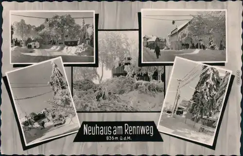 Ansichtskarte Neuhaus am Rennweg Winterliche Szenen aus der Stadt 1965