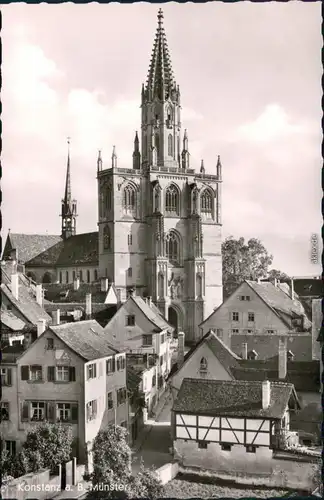 Ansichtskarte Konstanz Münster 1960