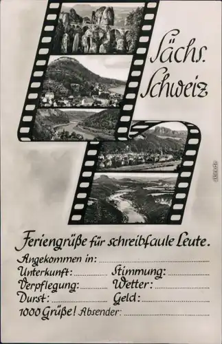 Ansichtskarte _Sachsen allgemein Sächsische Schweiz 1958