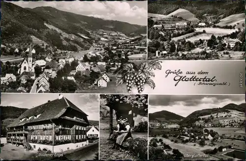 Glottertal  Hotel "Goldener Engel", Oberglottertal 1960