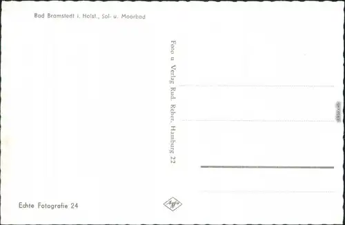 Ansichtskarte Bad Bramstedt Sol- und Moorbad 1960