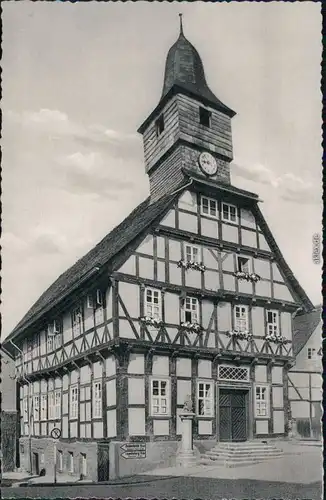 Ansichtskarte Uslar Rathaus 1960