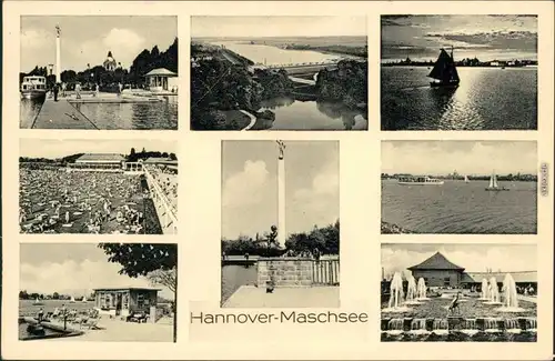Ansichtskarte Döhren-Wülfel-Hannover Maschsee 1960