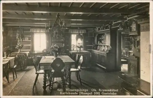 Ansichtskarte Krummhübel Karpacz Gaststube - Kaffeebaude 1931 