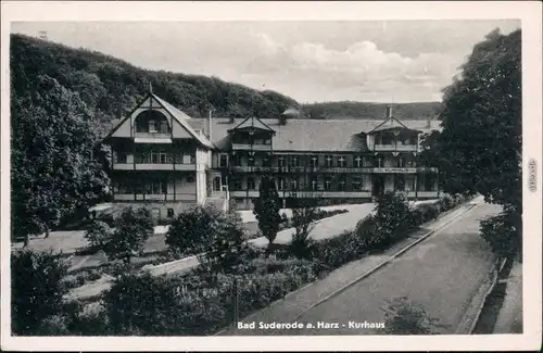 Ansichtskarte Bad Suderode Partie am Kurhaus 1959 