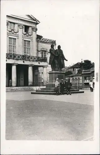 Ansichtskarte Weimar Schiller und Goethe-Denkmal 1939 