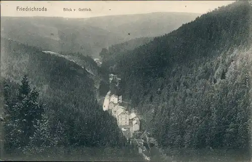 Ansichtskarte Friedrichroda Panorama-Ansicht 1912