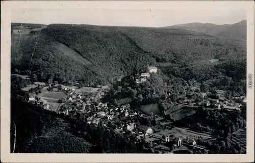 Ansichtskarte Schwarzburg Panorama-Ansicht 1954