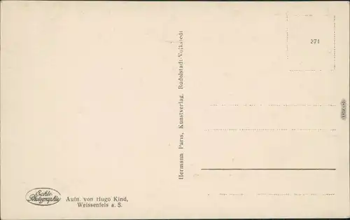 Ansichtskarte Weißenfels Schloß bei nächtlicher Beleuchtung 1930 