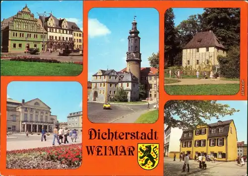 Weimar Lucas-Cranach-Haus, Stadtschloss, Goethes Gartenhaus  1983