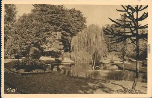 Le Cateau-Cambrésis Jardin Félelon - Vue du Bas/Parkanlage Fontäne 1928