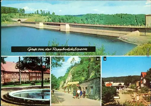 Wendefurth Thale (Harz) Rappbodetalsperre,  HO-Gaststätte 1978