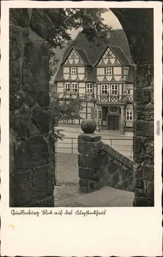 Ansichtskarte Quedlinburg Dorftor, Hausansicht 1931