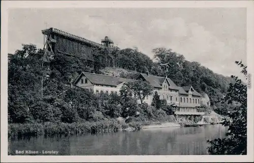 Ansichtskarte Bad Kösen Hotel & Pension Loreley 1954
