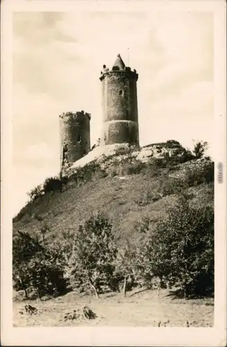Ansichtskarte Bad Kösen Burg Saaleck 1953