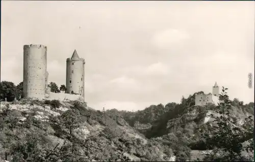 Ansichtskarte Bad Kösen Burg Saaleck und Rudelsburg 1969