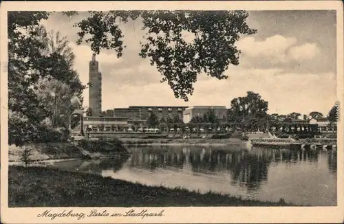 Werder-Magdeburg Partie im Stadtpark - Ausstellungsgelände 1932 