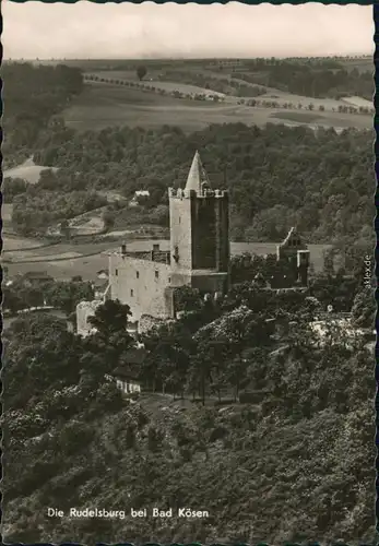 Ansichtskarte Saaleck-Bad Kösen Rudelsburg 1966