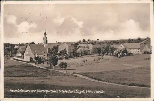 Ansichtskarte Schellerhau-Altenberg (Erzgebirge) Straßenpartie 1936 