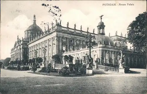 Ansichtskarte Brandenburger Vorstadt-Potsdam Partie am Neuen Palais 1911 