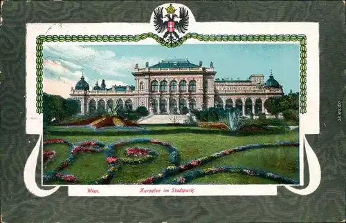 Ansichtskarte Wien Kursalon im Stadtpark - Jugendstil 1912 