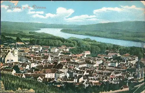 Ansichtskarte Krems (Donau) Blick auf die Stadt 1912 