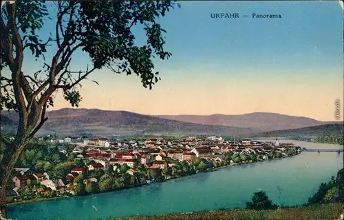 Ansichtskarte Urfahr-Linz Blick auf die Stadt 1916 