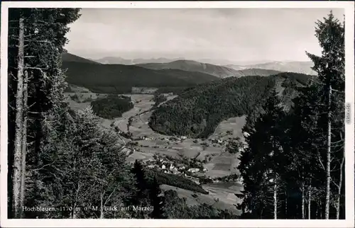 Ansichtskarte Badenweiler Hotel & Pension Hochblauen 1941