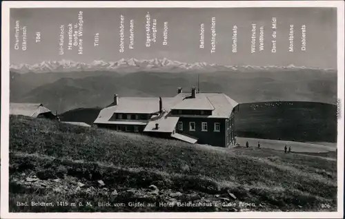 Ansichtskarte Aitern Der Belchen, Hotel Belchenhaus 1941